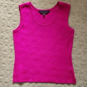 MING WANG Tank Shell Hot Pink XS Petite